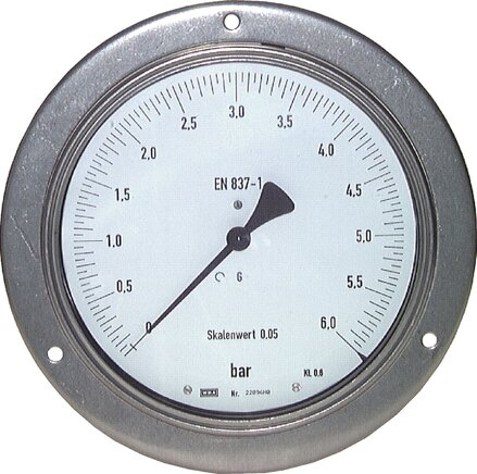 Exemplarische Darstellung: Feinmess-Manometer waagerecht